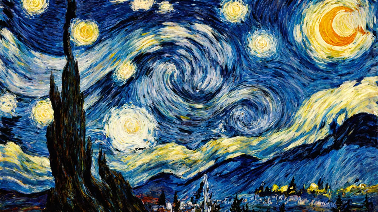 Was Starry Night Painted with Watercolor? The Truth Behind Van Gogh’s Medium
