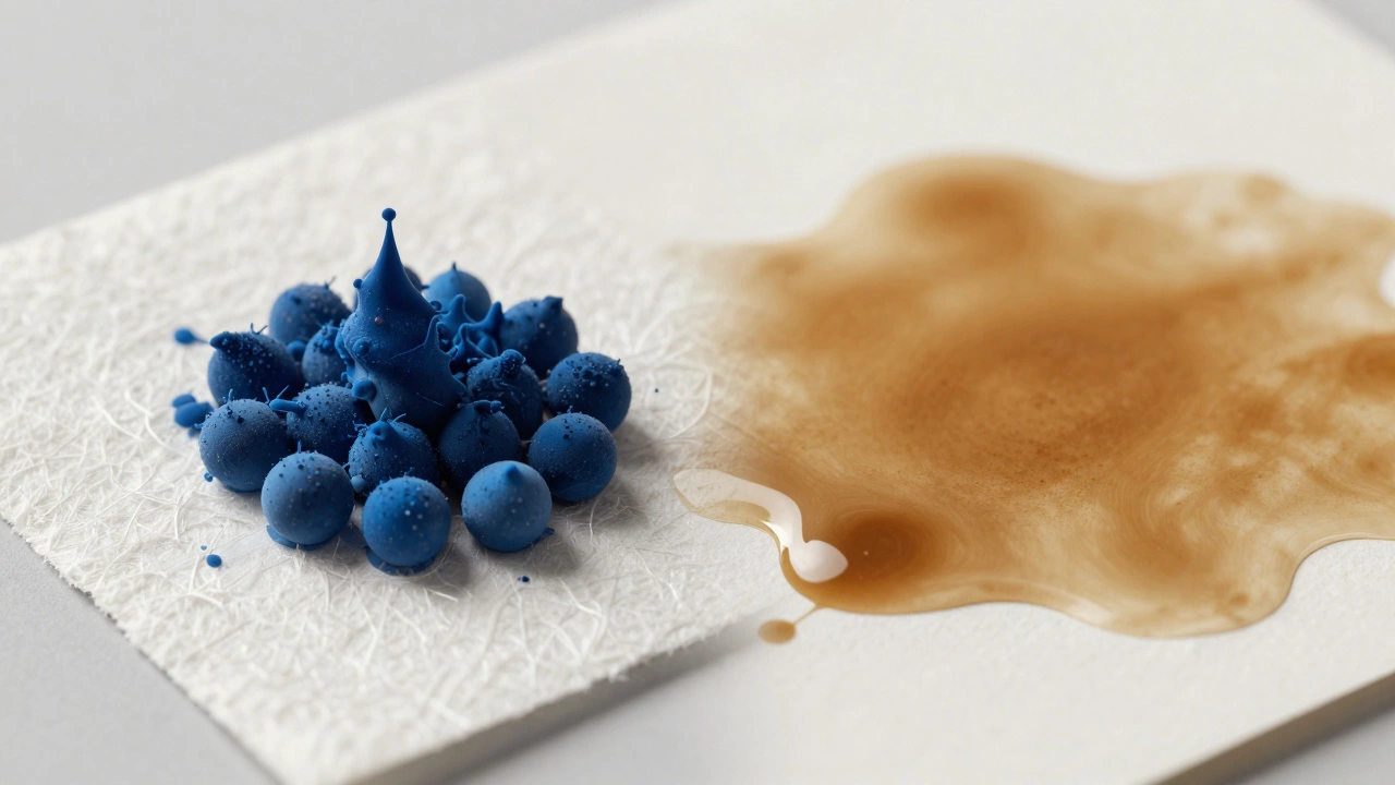 Comparison of pigment ink on cotton paper versus dye ink